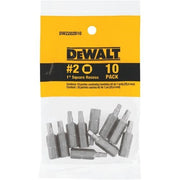 DeWalt Screw Driving, # 2 Square Recess Bit Tip (Bag of 10)