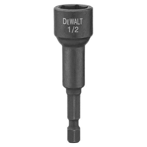 DeWalt Screw Driving, 1/2" x 2-9/16" Magnetic Impact Ready Nutdriver