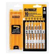 DeWalt Jig Saw Blades, 10 Pc U-Shank Jig Saw Blade Set w/ Case