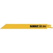 DeWalt Recip Blades, 8" 14TPI Straight Back Bi-Metal Reciprocating Saw Blade (5 Pack)