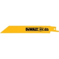 DeWalt Recip Blades, 4" 24TPI Straight Back Bi-Metal Reciprocating Saw Blade (5 Pack)