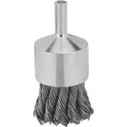 DeWalt Wire wheel, 1" Knot End Brush/Carbon Steel 1/4" Stem .020"