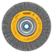 DeWalt Wire wheel, 6" Crimped Bench Wire Wheel, 5/8"-1/2" Arbor, Medium Face .014"