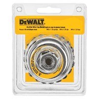 DeWalt Wire wheel, 4" Knotted Cup Brush/Carbon Steel 5/8"-11 Arbor .023"