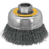 DeWalt Wire wheel, 5" Crimped Cup Brush/Carbon Steel 5/8"-11 Arbor .020"
