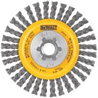 DeWalt Wire wheel, 4" Stringer Bead Wire Wheel/Carbon Steel 5/8"-11 Arbor .020"