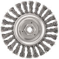 DeWalt Wire wheel, 6" Full Cable Twist Wire Wheel/Carbon Steel 5/8"-11 Arbor .025"