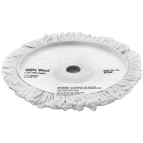 DeWalt Bonded Abrasive, 7-1/2" Wool Polishing Pad 1-1/2" Pile