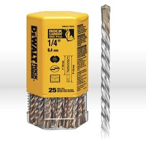 SDS Drill Bit, 1/4" x 2" x 4" Rock Carbide(TM) SDS+ Hammer Bit (Bulk-25)