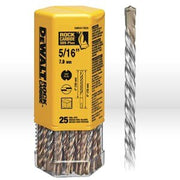 SDS Drill Bit, 5/16" x 4" x 6" Rock Carbide(TM) SDS+ Hammer Bit (Bulk-25)