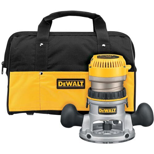 DeWalt 2-1/4 Maximum HP Electronic VS Fixed Base Router with Soft Start Kit