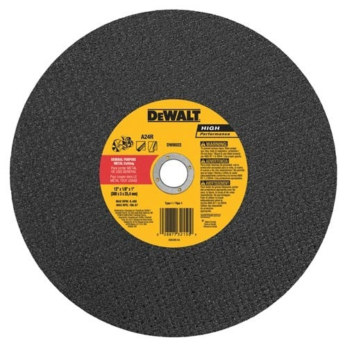 Cut Off Wheel, 12"x1/8"x1" Mtl Port Saw C O Whl