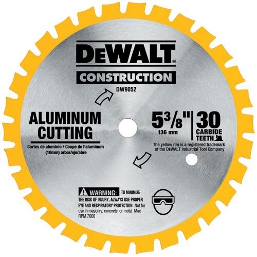 SERIES 20 CONST. 5 3/8" 30T ALUM/NF METAL BLADE