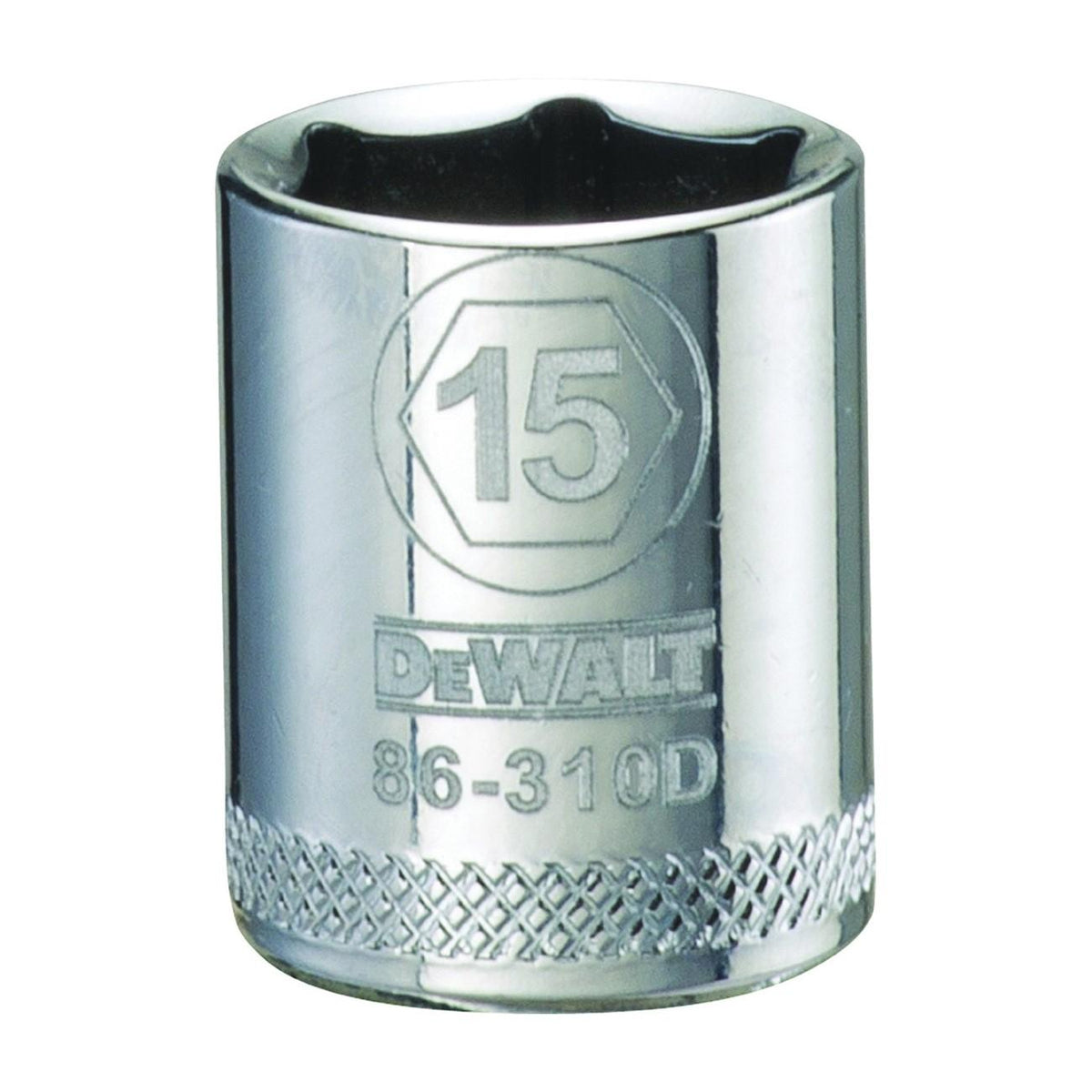 Socket, 3/8 Inch Drive, 15 MM Size, Chrome Polish