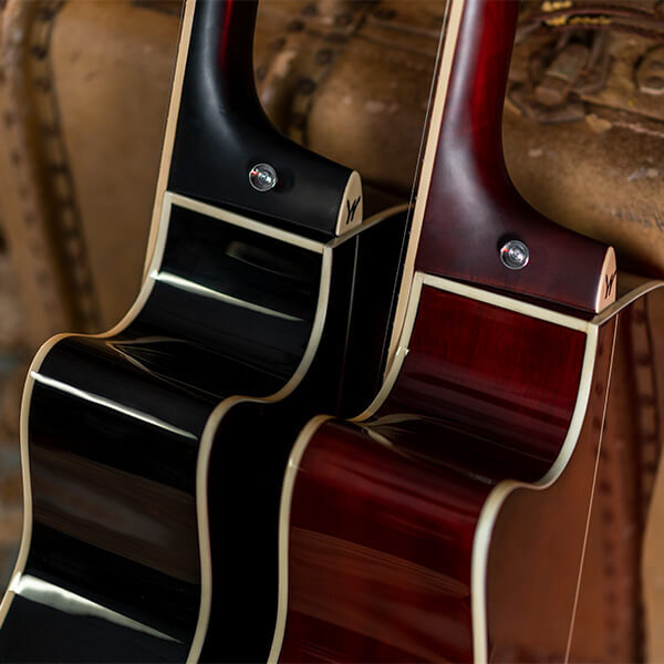 Washburn DFBACEA Deep Forest Burl Grand Auditorium Acoustic Electric Guitar, Amber Fade