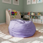 Duncan Oversized Lavender Dot Refillable Bean Bag Chair for All Ages