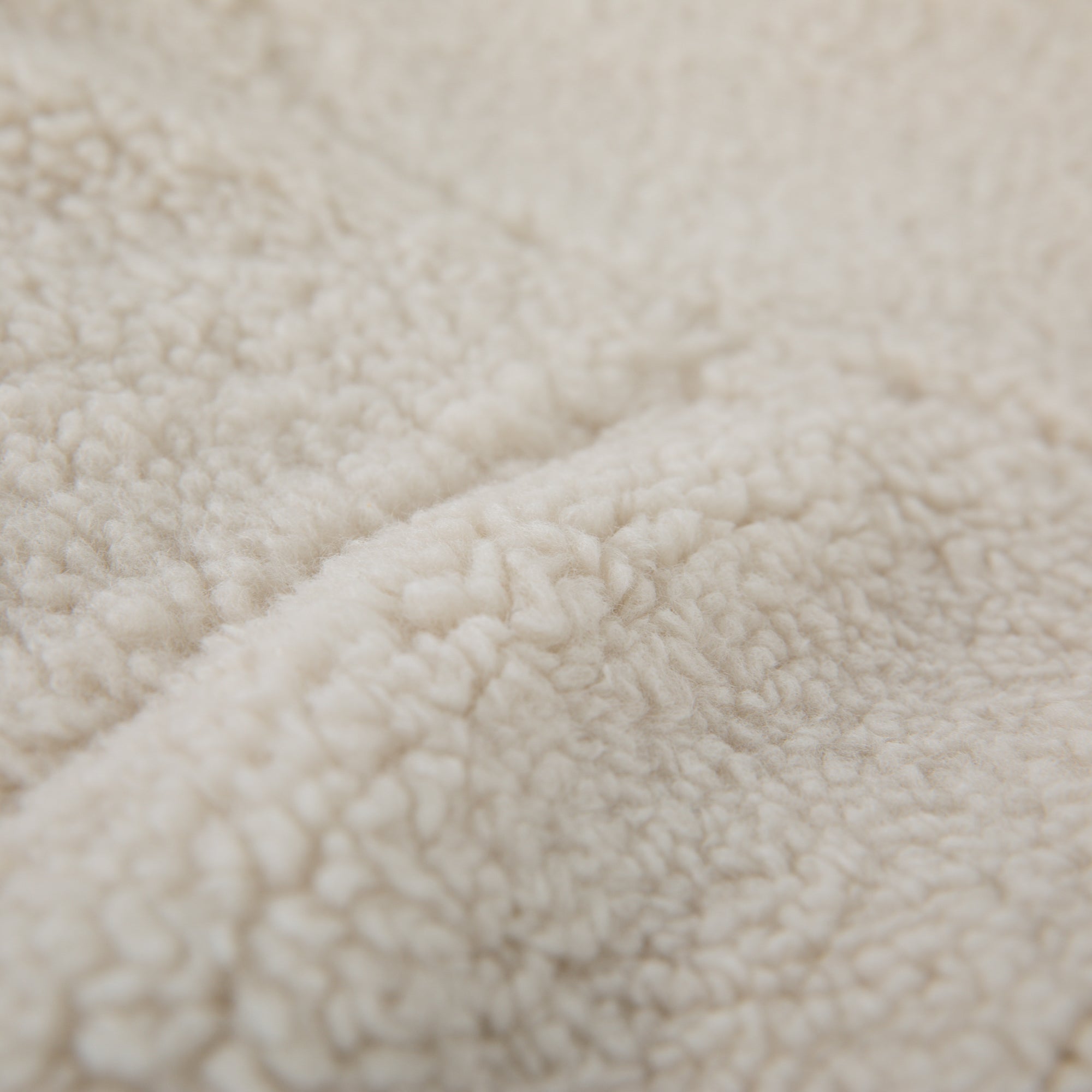 Duncan Large Natural Faux Sherpa Refillable Bean Bag Chair for Kids and Teens