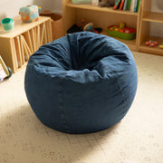 Dillon Small Denim Refillable Bean Bag Chair for Kids and Teens