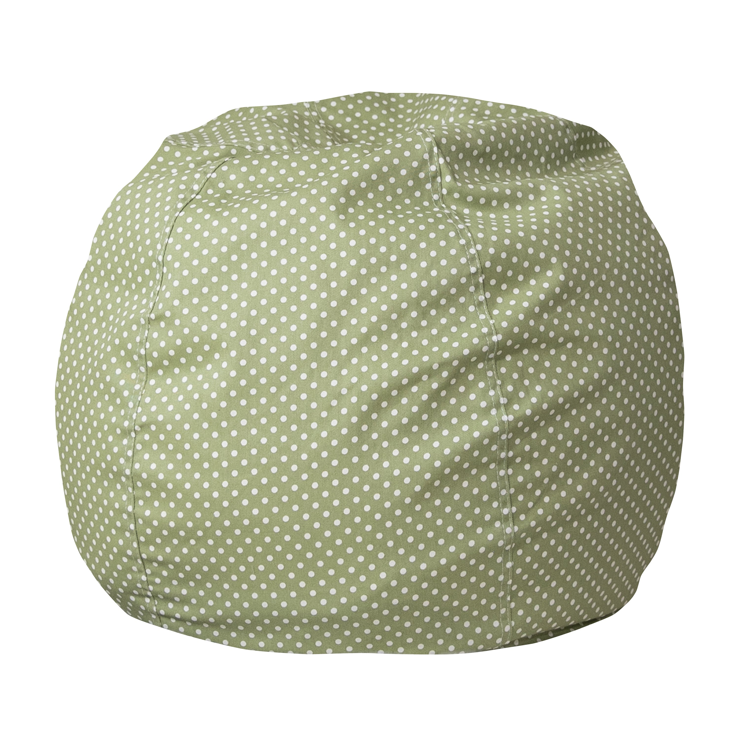 Dillon Small Green Dot Refillable Bean Bag Chair for Kids and Teens