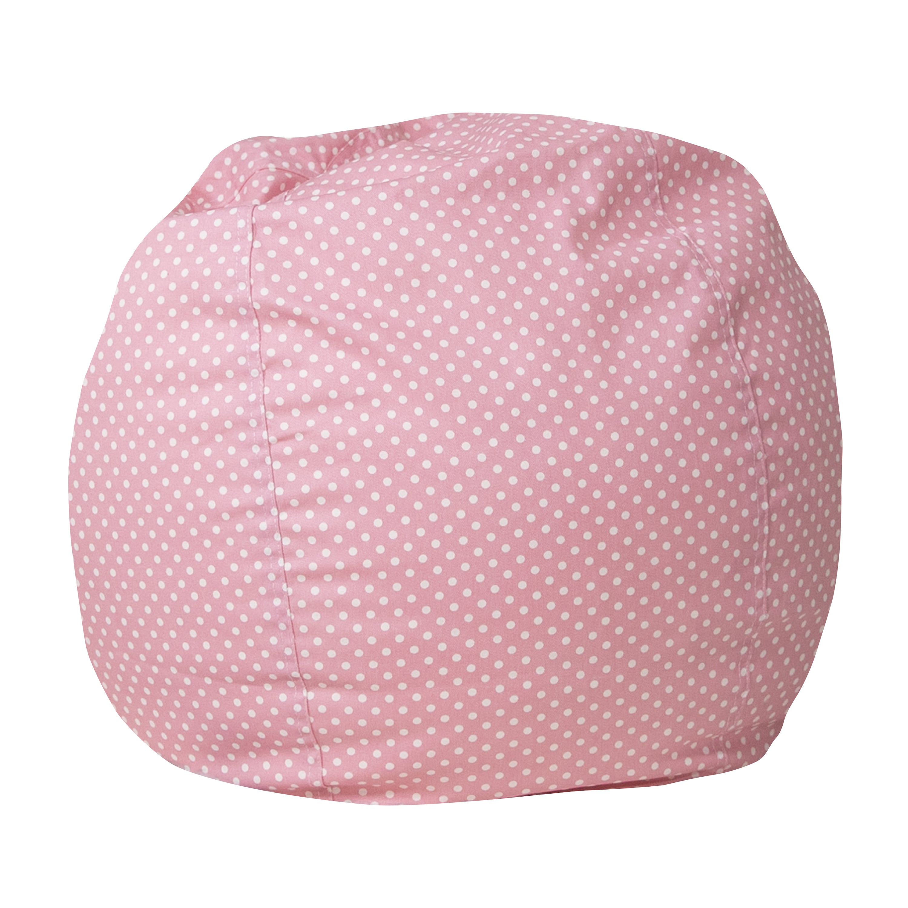Dillon Small Light Pink Dot Refillable Bean Bag Chair for Kids and Teens