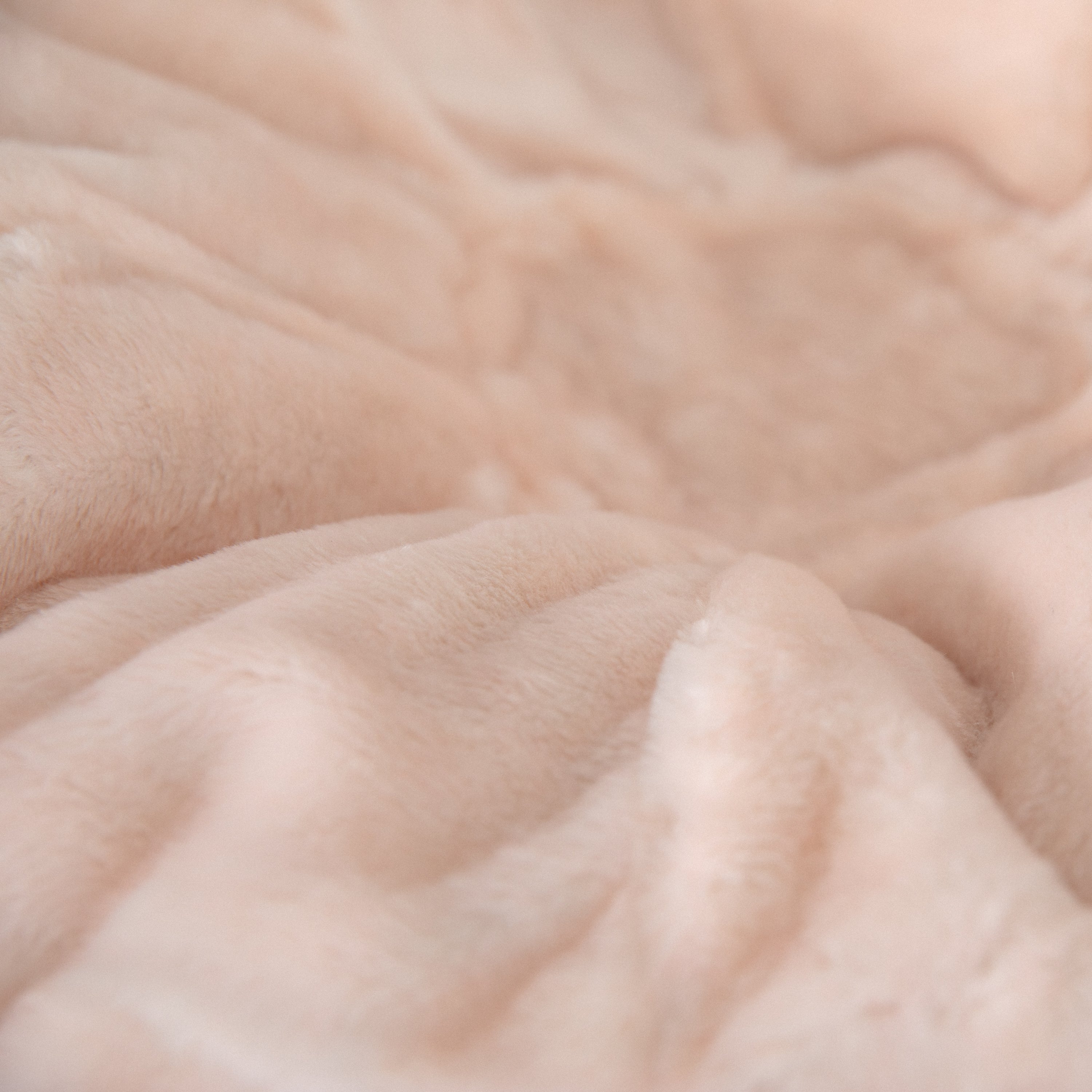 Dillon Small Blush Furry Refillable Bean Bag Chair for Kids and Teens