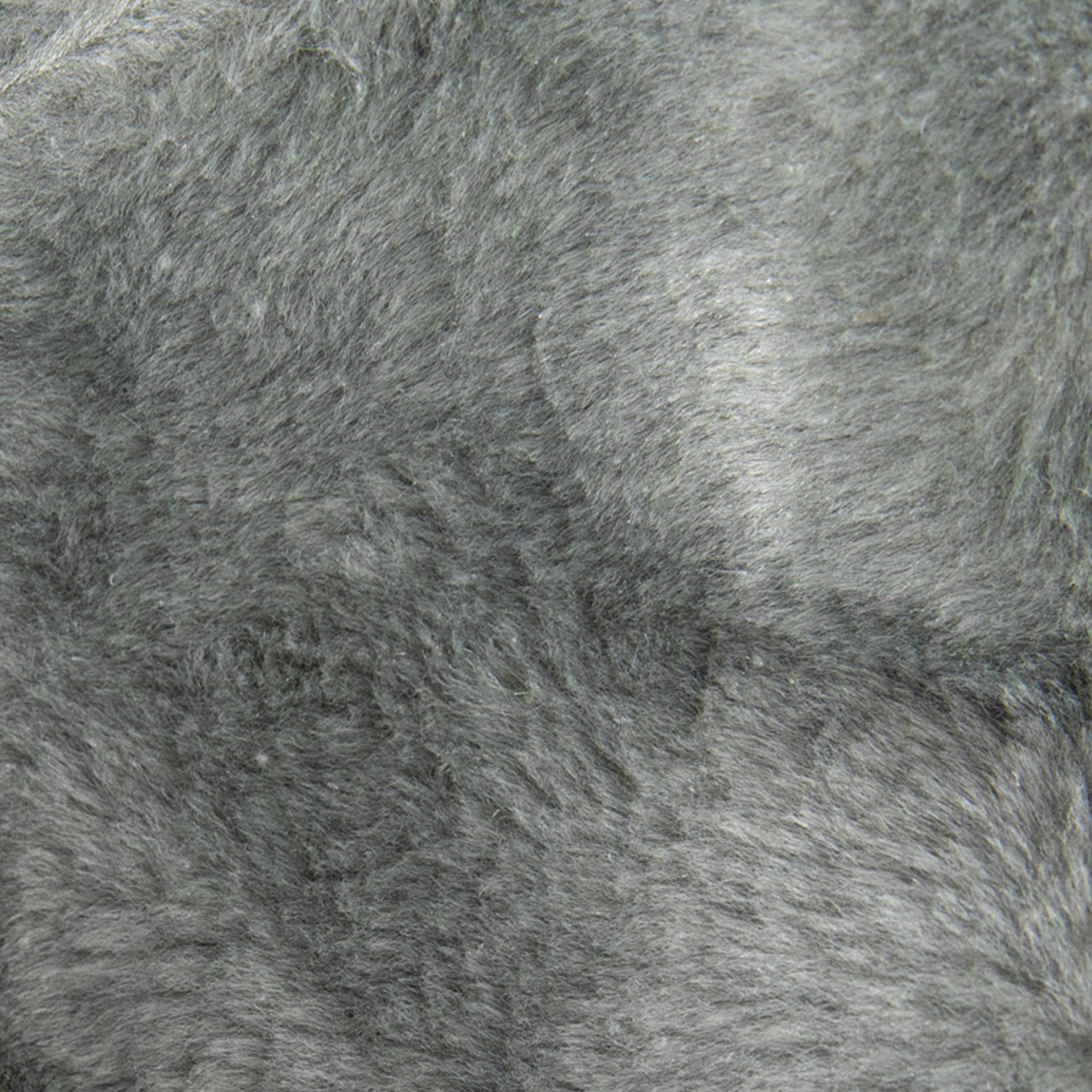 Dillon Small Gray Furry Refillable Bean Bag Chair for Kids and Teens