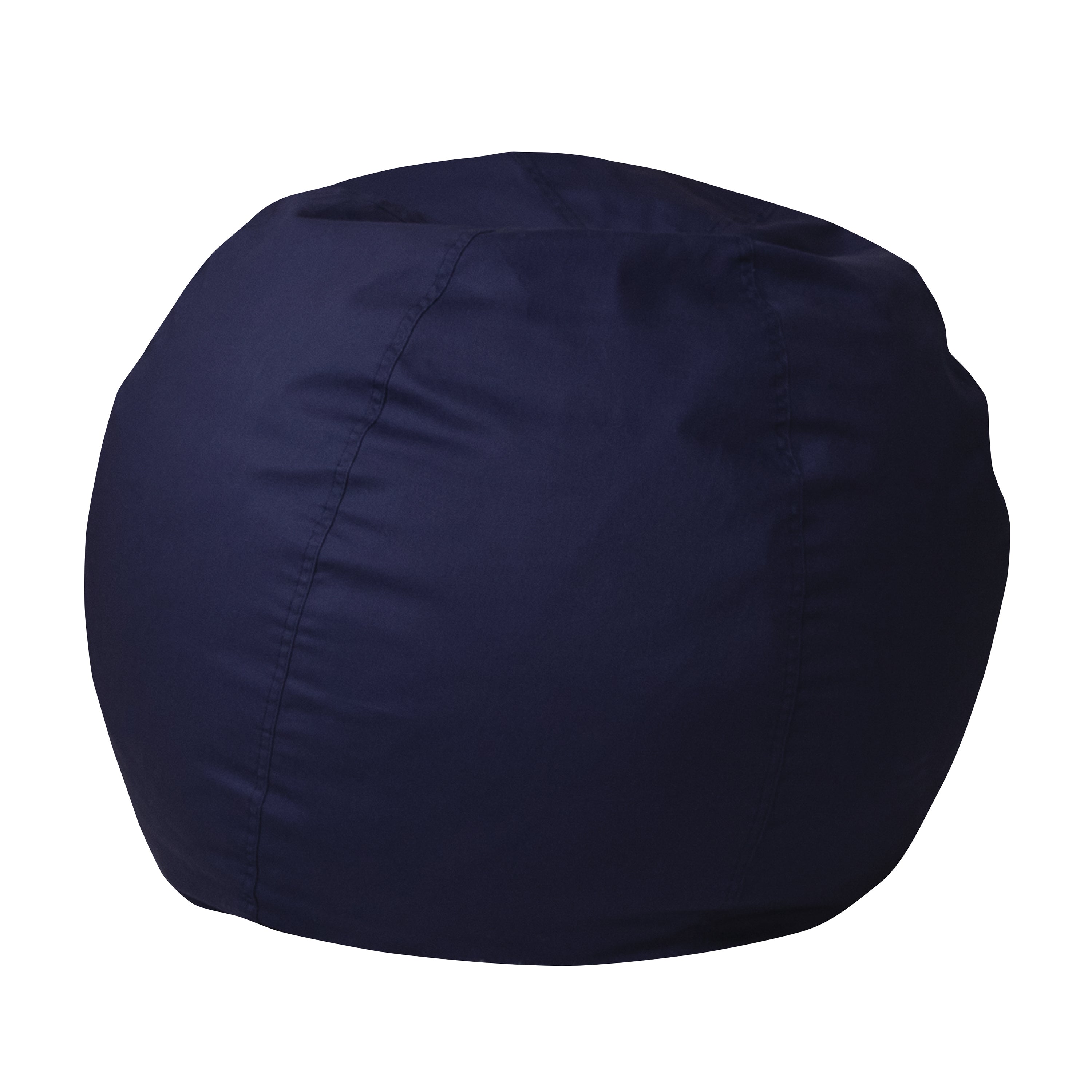 Dillon Small Solid Navy Blue Refillable Bean Bag Chair for Kids and Teens