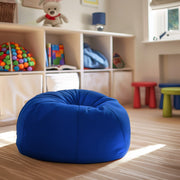 Dillon Small Solid Royal Blue Refillable Bean Bag Chair for Kids and Teens