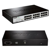 The D-Link DGS-1024D, 24-Port 10/100/1000Mbps Unmanaged Rackmount/Desktop Switch..