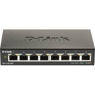 D-Link DGS-1100-08V2 D-LINK DGS-1100-08V2 IS a SMART MANAGED SWITCH with 8 X 1 GB PORTS. DESIGNED to