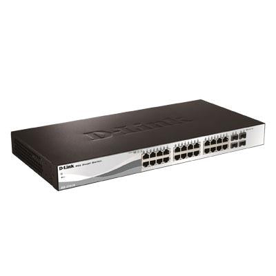 D-Link 28-Port Gigabit Smart Managed Poe Switch - Dgs-1210-28p