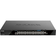D-Link 28-Port Gigabit Smart Managed Stackable PoE+ Switch with 20 PoE+ 1000Base-T, 4 PoE+ 2.5GBase-T and 4 10Gb Ports