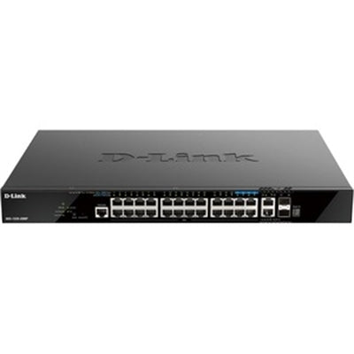 D-Link 28-Port Gigabit Smart Managed Stackable PoE+ Switch with 20 PoE+ 1000Base-T, 4 PoE+ 2.5GBase-T and 4 10Gb Ports