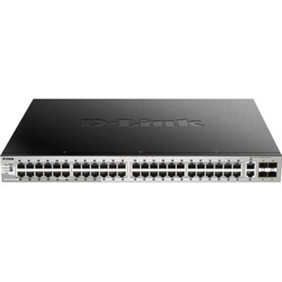 D-Link 54 Port Stackable Gigabit PoE Layer 3+ Switch with 6 10GbE Ports
