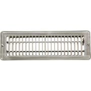 Home Impressions 2-1/4 In. x 12 In. Satin Nickel Steel Floor Register