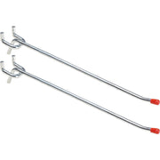 8 In. Medium Duty Safety Tip Straight Pegboard Hook (2-Count)