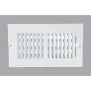 Home Impressions White Steel 5.75 In. Wall Register
