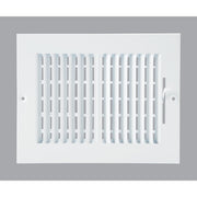 Home Impressions White Steel 7.76 In. Wall Register