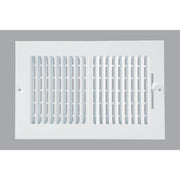 Home Impressions White Steel 7.76 In. Wall Register