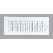Home Impressions White Steel 5.75 In. Wall Register