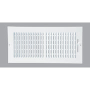 Home Impressions White Steel 7.76 In. Wall Register