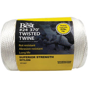 #24 x 370 Ft. White Nylon Twisted Twine