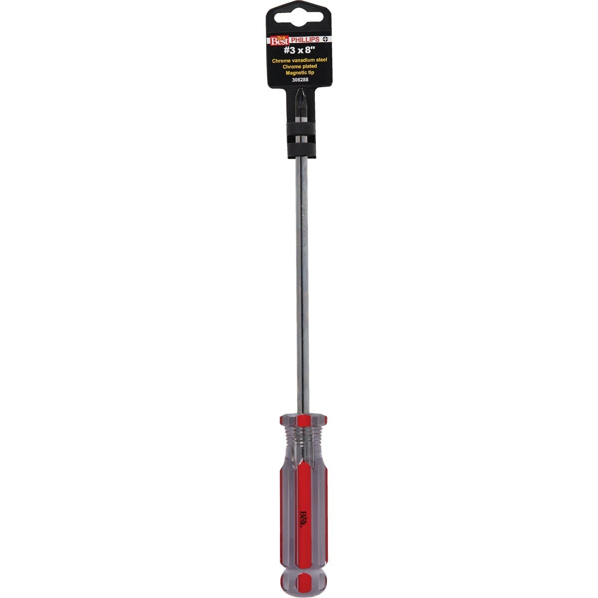 #3 x 8 In. Phillips Screwdriver with Acetate Handle