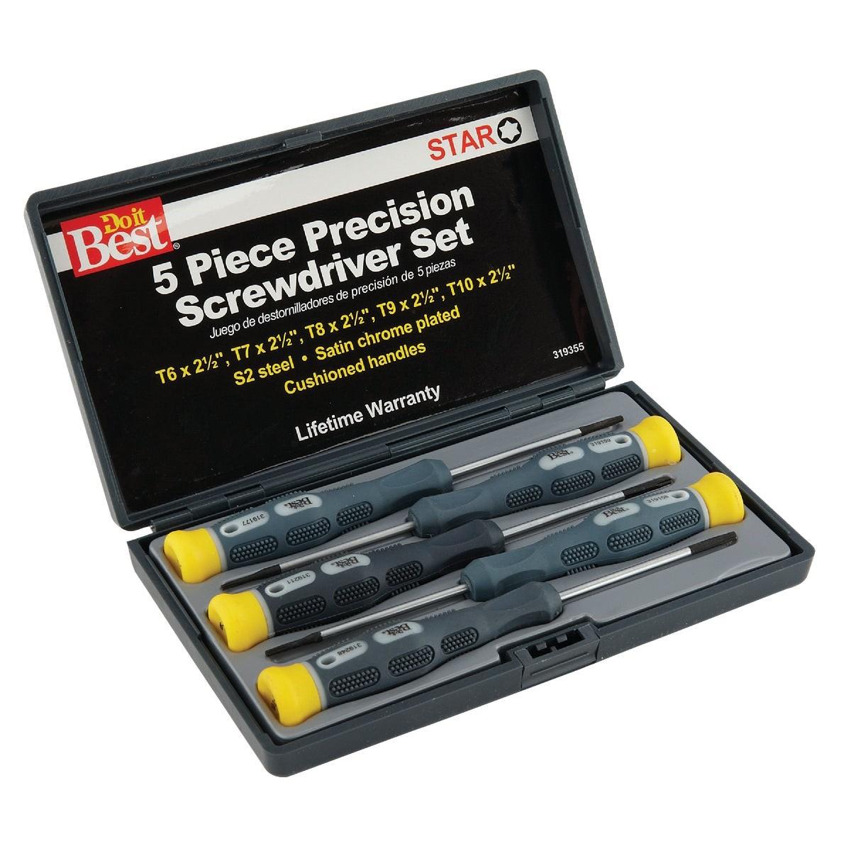Precision Star Screwdriver Set (5-Piece)