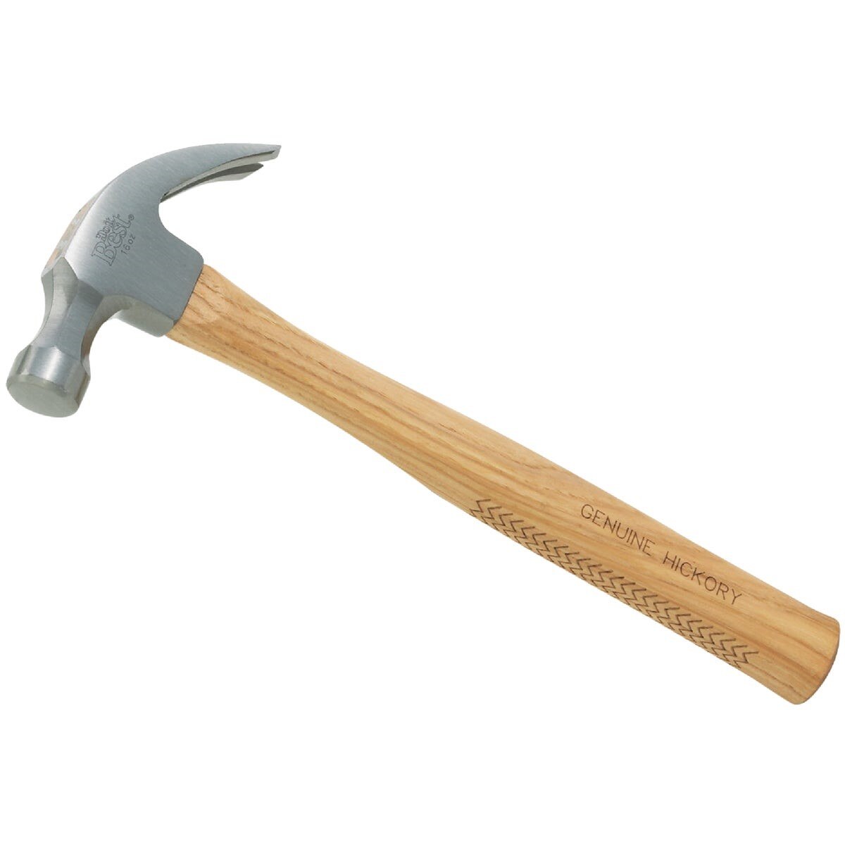 16 Oz. Smooth-Face Curved Claw Hammer with Hickory Handle