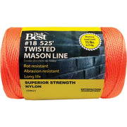 525 Ft. Fluorescent Orange Twisted Nylon Mason Line