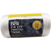 338637 #18 x 275 Ft. White Nylon Twisted Twine