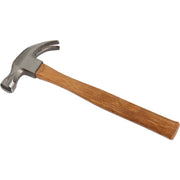 16 Oz. Smooth-Face Curved Claw Hammer with Hardwood Handle