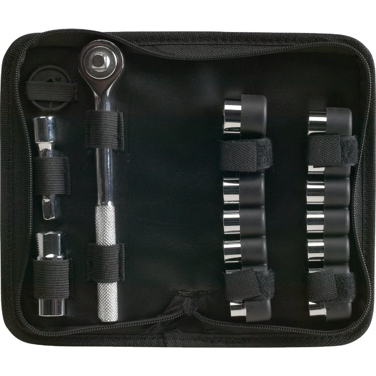 Standard/Metric 3/8 In. Drive 6-Point Shallow Ratchet & Socket Set (21-Piece)