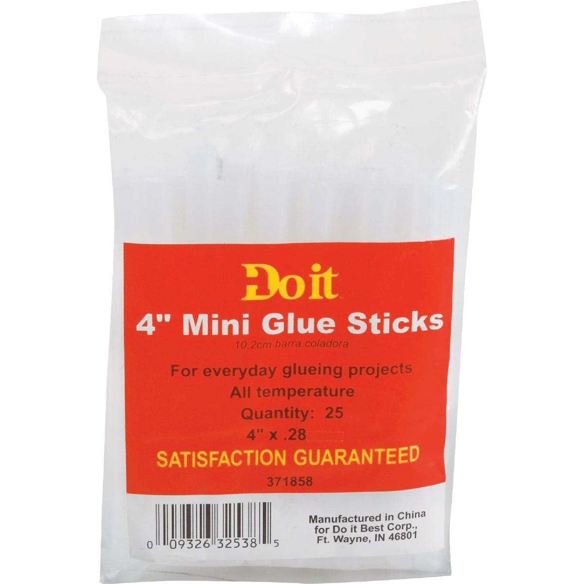 4 In. Mini Clear Hot Melt Glue (25-Pack)